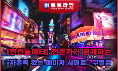 [안전놀이터] 전문가가 공개하는 "자본력 있는 메이저 사이트" 구별법