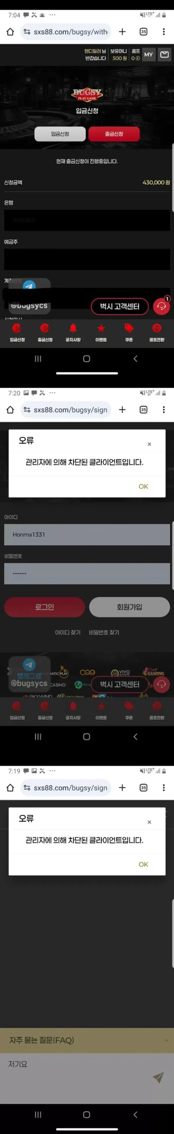 벅시 먹튀