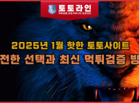 2025년 1월 핫한 토토사이트: 안전한 선택과 최신 먹튀검증 방법