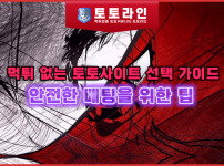 먹튀 없는 토토사이트 선택 가이드: 안전한 베팅을 위한 팁